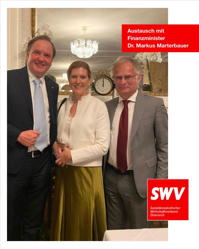 Pr&auml;sident Bernd Hinteregger traf Finanzminister Markus Marterbauer