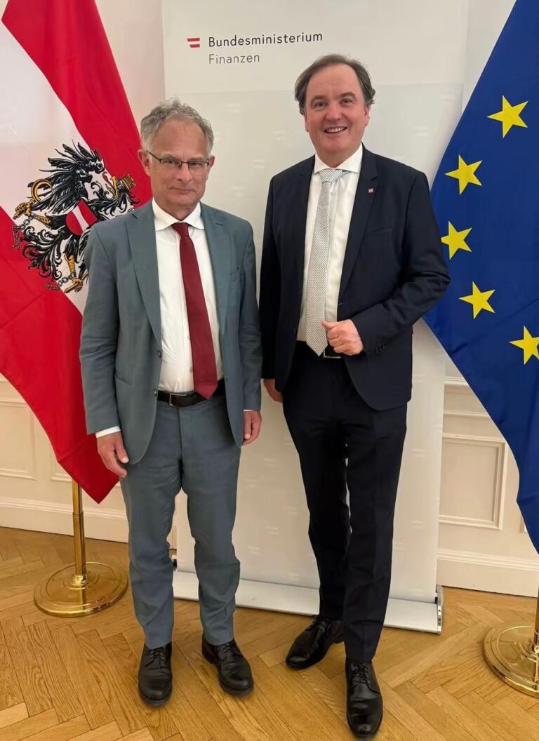 Zu Gast bei Finanzminister Markus Marterbauer